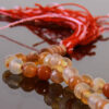 Islamic Agate Rosary Crafted with 101 Prayer Beads Tasbih Orange