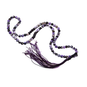 Islamic Rosary Prayer Beads with Purple Agate