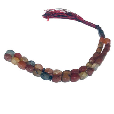 Islamic Sulemani Hakik Rosary Crafted with 33 Prayer Beads Tasbih Red