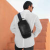 Leather Sling Shoulder Bag Luxurious Handcrafted for Men & Women