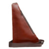 Leather Sling Shoulder Bag Featuring Multiple Compartments