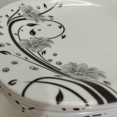 Melamine Dinnerware Plate Set – Durable & Unbreakable (Pack of 6)