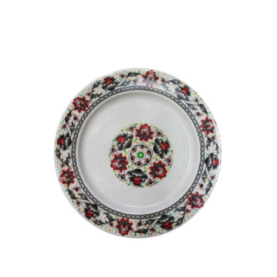 White Melamine Dinnerware Plate Set – Lightweight & Unbreakable (Pack of 6)