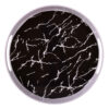 Melamine Serving Tray Round Shape with Handle Black Marble Design