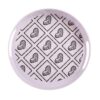 Melamine Serving Tray Round Shape with Handle Heart Design