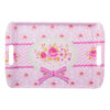 Melamine Serving Tray with Handle Lightweight Bow Design