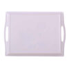 Melamine Serving Tray with Handle Lightweight Flowers Design