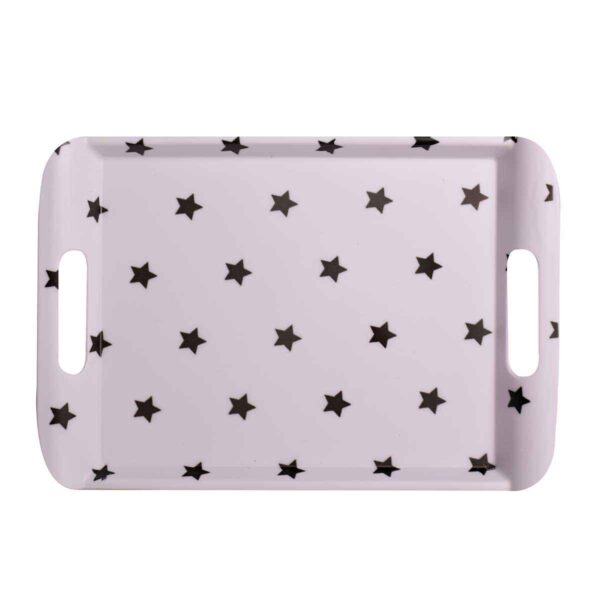 Melamine Serving Tray with Handle Lightweight Rectangular Shape