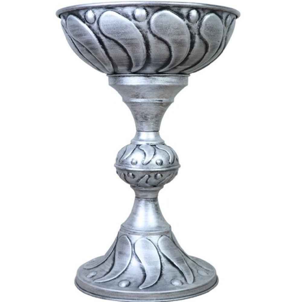 Metal Display Bowl Floor Stand for Nuts and Spices Model Patina