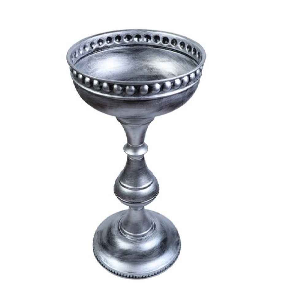 Metal Display Bowl Floor Stand for Nuts and Spices Model Patina