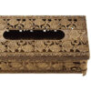 Metal Waste Basket & Tissue Box Set - Floral Design