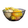 Metal Wire Fruit Basket Chic Round Shaped