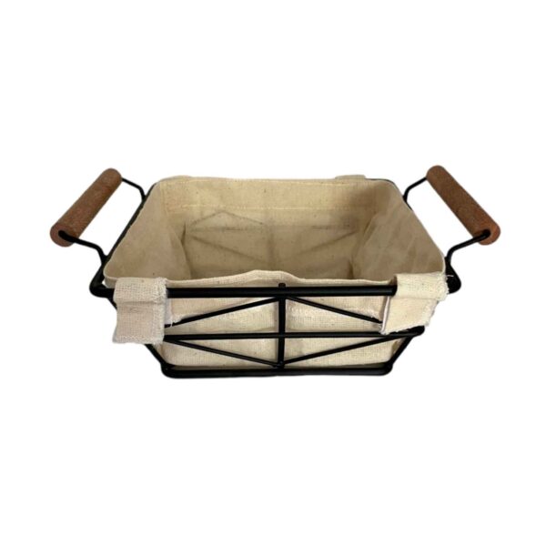 Metal Wire Fruit Basket With Handle And Detachable Cover