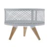 Metal Wire Fruit Basket With Wooden Base Model Diana