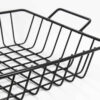 Metal Wire Fruit Basket With Wooden Base Model Valoria