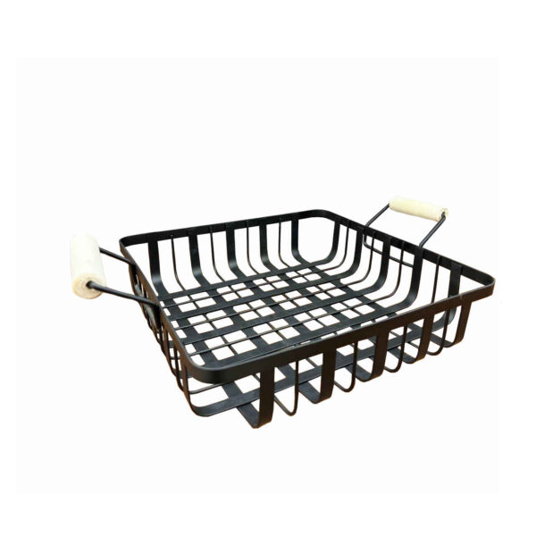 Metal Wire Fruit Basket With Wooden Handle