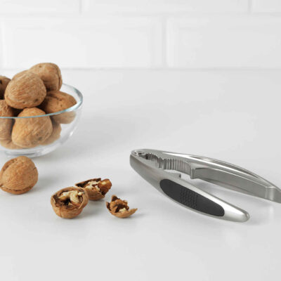 Steel Nutcracker – Heavy Metal Almond & Walnut Cracker for Efficient Nut Opening
