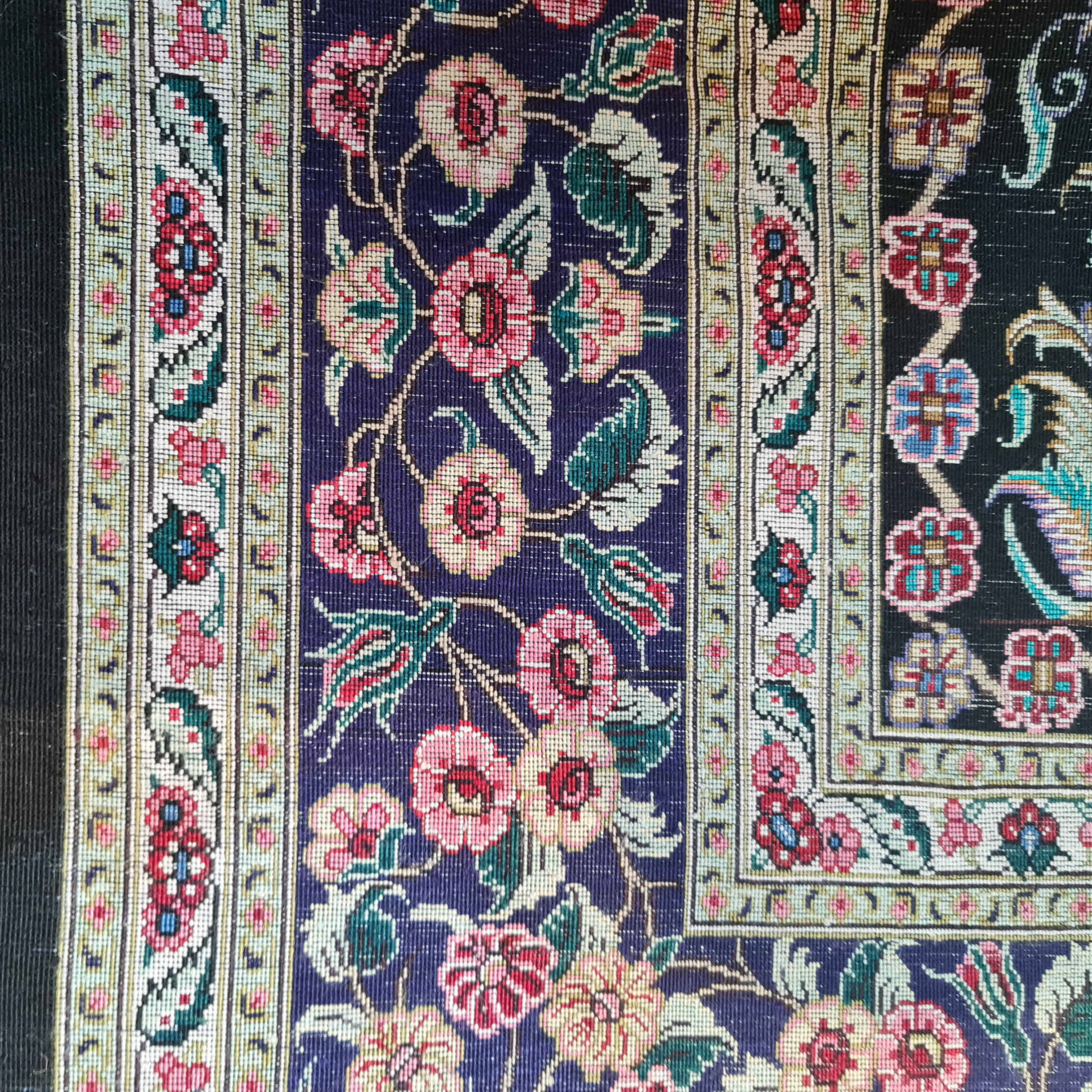 Persian Carpet Hand-Knotted Zanjan Masterpiece Floral Behesht