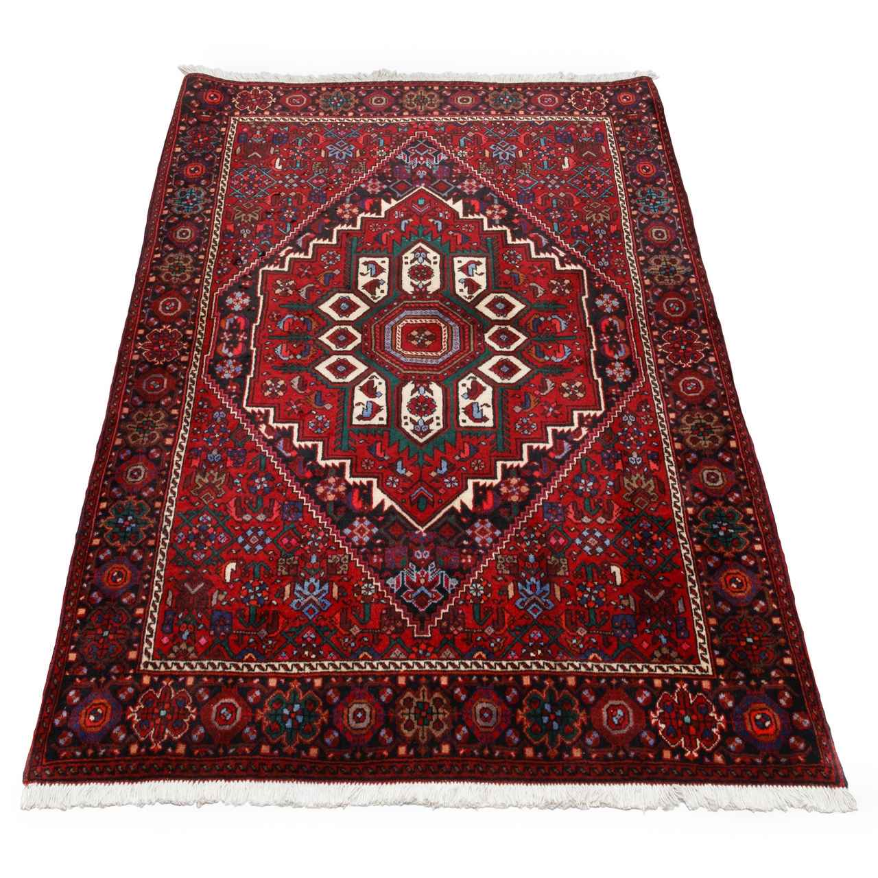 Persian Carpet Hand-Knotted Zanjan Masterpiece in Wool & Cotton