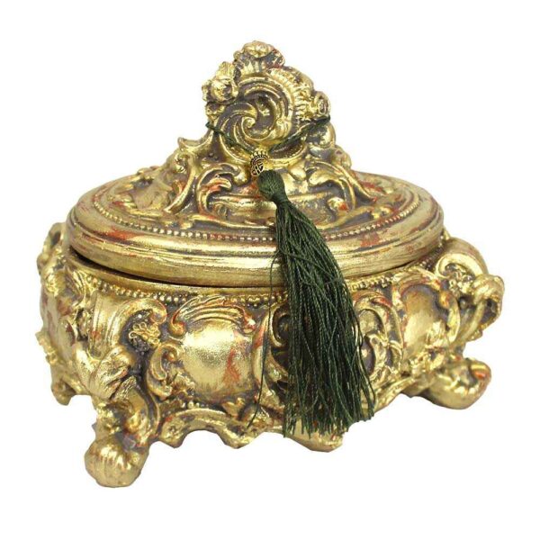 Polyester Jewelry Box With Green Tassels Model Mana