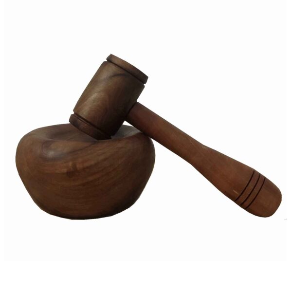 Rustic Wooden Nutcracker – Handmade Nut Bowl with Mallet for Traditional Nut Cracking