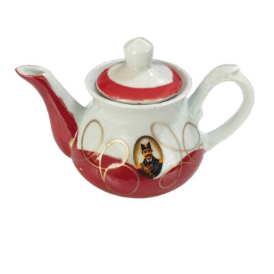 Saffron Infuser Teapot with Persian Qajari Design Model Shah Abbasi