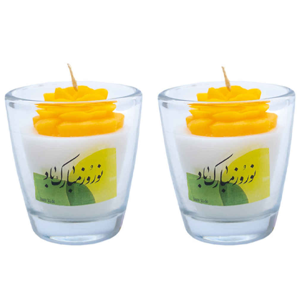 Persian Scented Candle Jar for Nowruz Haft-Sin - Model Taravat (2x)