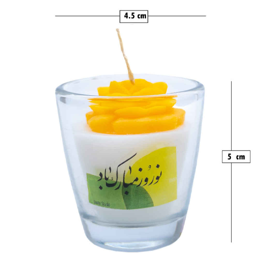 Scented Candle Jar – Taravat Model for Haft-Sin Decor (2x)