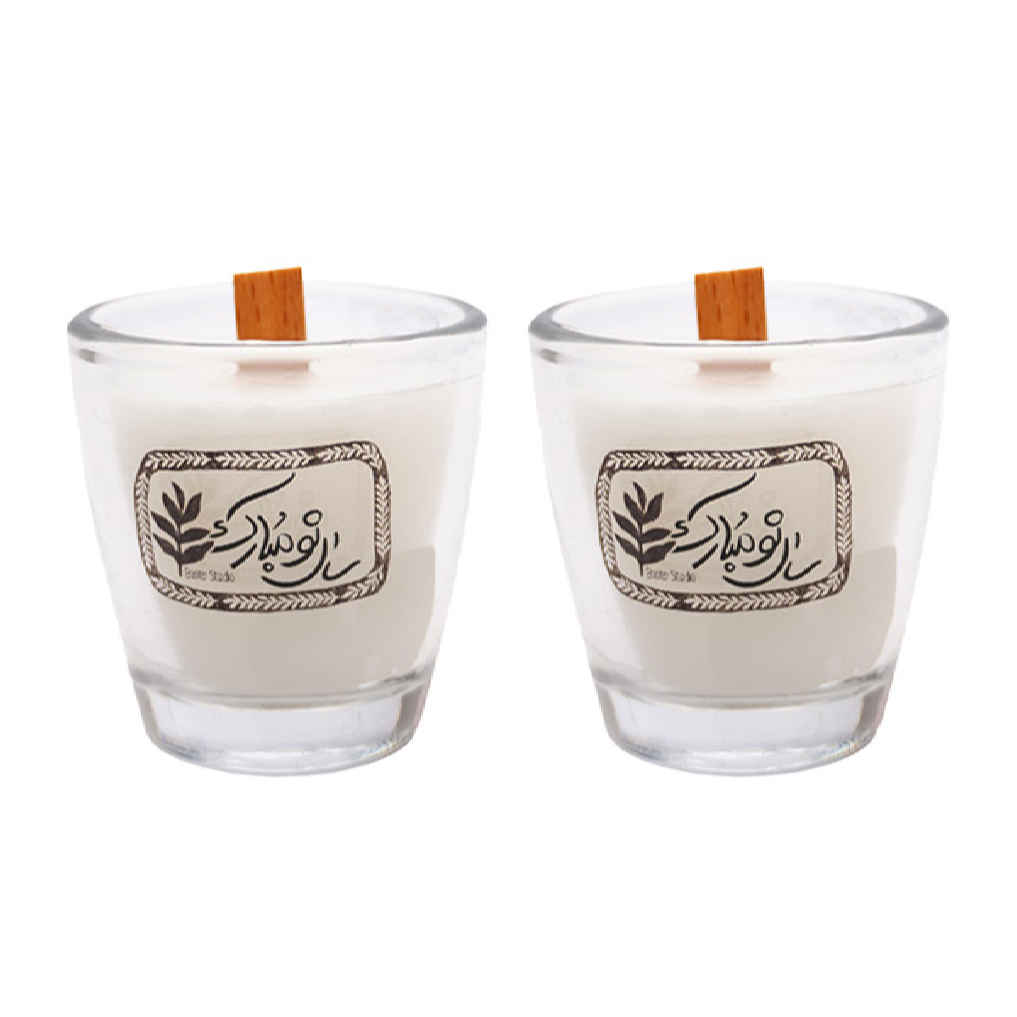 Persian Scented Candle Jar for Nowruz New Year (2x)
