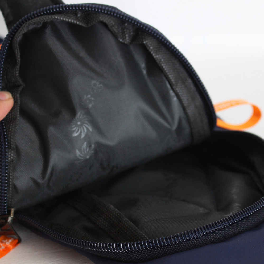 Canvas Sling Shoulder Bag with Multiple Compartments