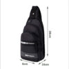 Canvas Sling Shoulder Bag with Multiple Compartments for Active Living