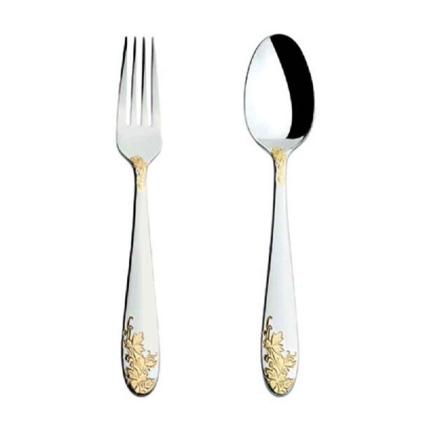 Spoon and Fork Flatware Set Dishwasher Safe 12 Pcs Model Florl