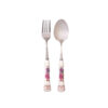 Spoon and Fork Flatware Set with Ceramic-handled Model Bahar