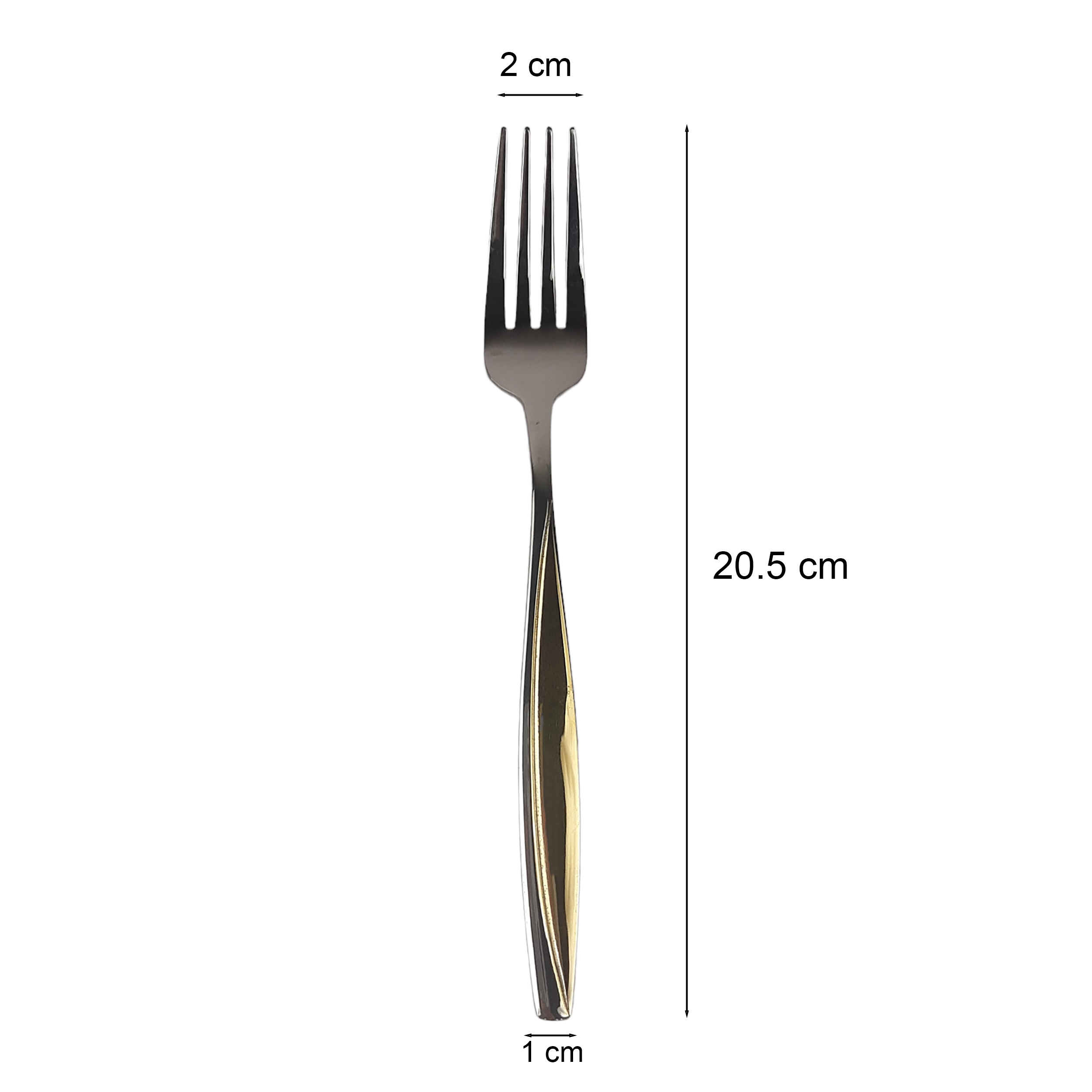 Spoon and Fork Flatware Set Golden Design 12 Pcs Model Mines