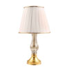 Accent Table Lamp with Fabric Tapered Lampshade Elis