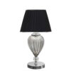 Accent Table Lamp with Fabric Tapered Lampshade Jami