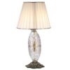 Accent Table Lamp with Fabric Tapered Lampshade Nasim