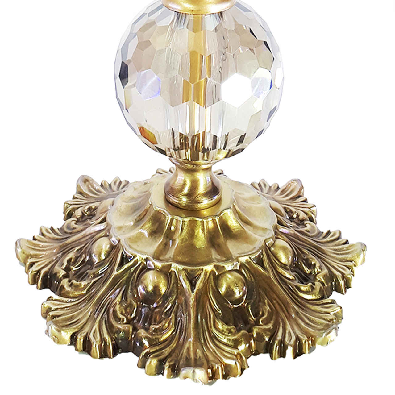 Accent Table Lamp with Fabric Tapered Lampshade Royal