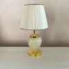 Accent Table Lamp with Fabric Tapered Lampshade Sarina