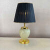 Accent Table Lamp with Fabric Tapered Lampshade Sarina