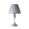 Accent Table Lamp with Fabric Tapered Lampshade Senator