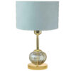 Accent Table Lamp with Fabric Drum Lampshade Shayan