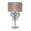 Accent Table Lamp Drum Lampshade With Crystal Ball Rama