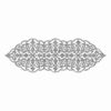 Table Runner Faux Leather Adorned with Elegant Glitter Design
