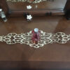 Table Runner Faux Leather with Delicate Glitter Design