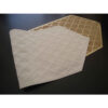 Table Runner in Leather & Velvet Brown Elegance in Diamond Shape