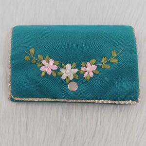 Travel Prayer Mat Pocket Size with Embroidered Bag Model Floral