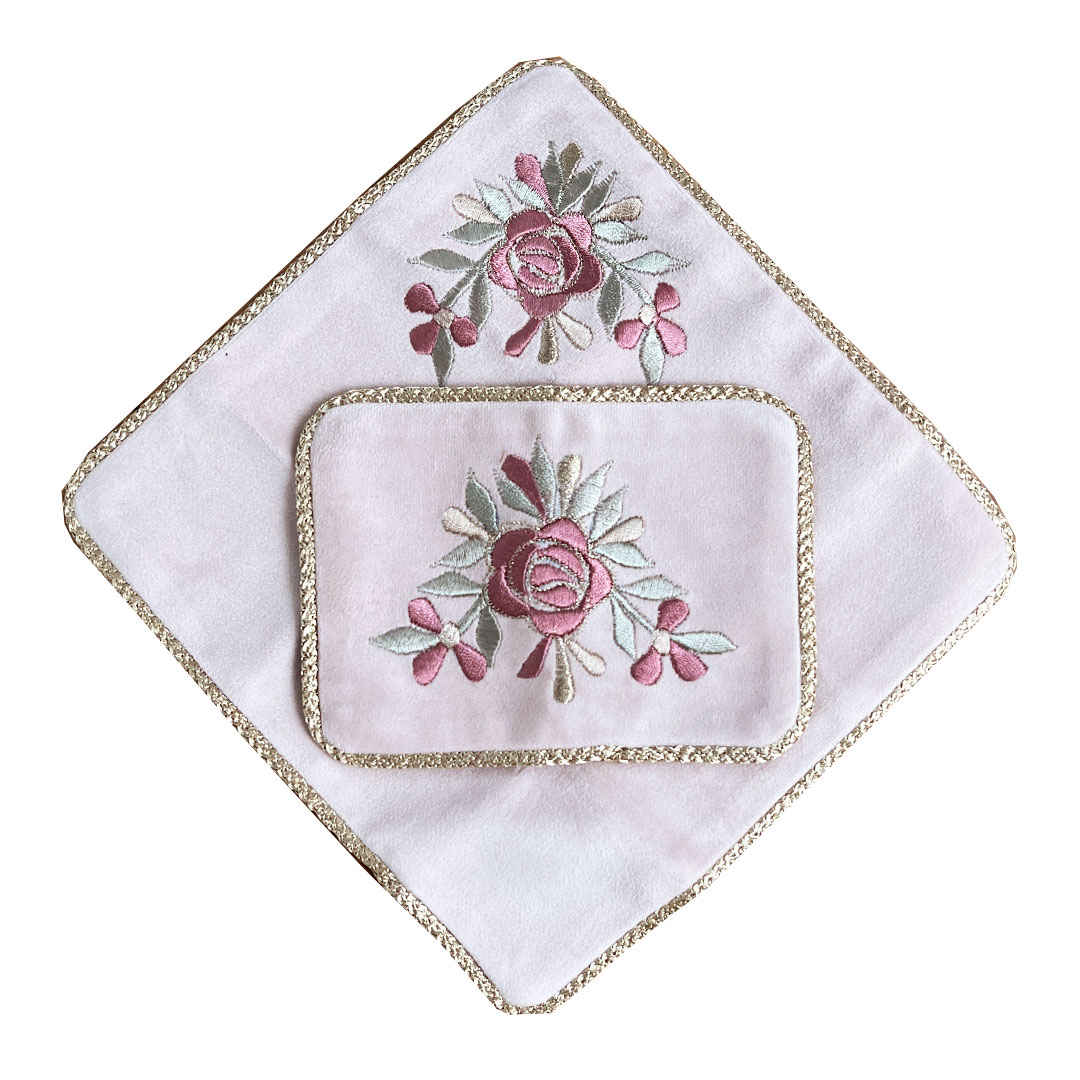 Travel Prayer Mat for Muslim Pocket Sized & Portable Sajada Flowers