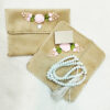 Travel Prayer Mat for Muslim Pocket Sized & Portable Sajada Cream