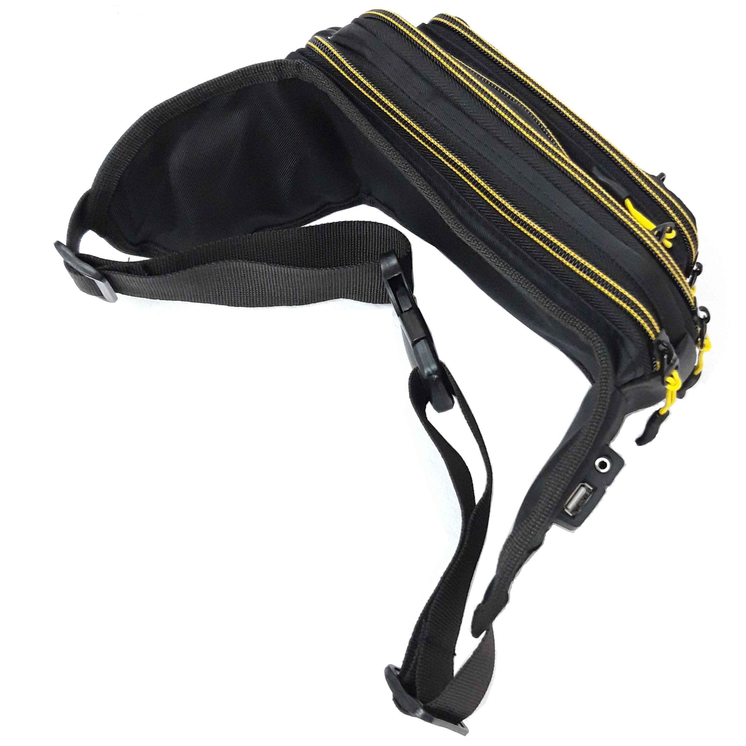 Caterpillar Canvas Fanny Pack with 4 Pockets – Perfect for Travel & Outdoors